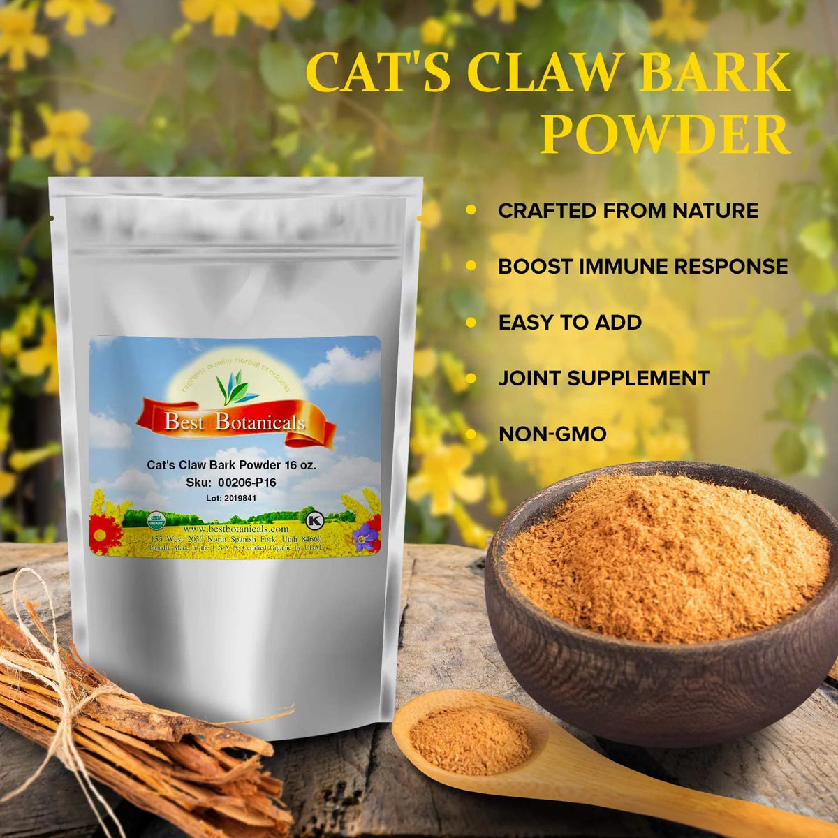 Cat's Claw Bark Powder 16 oz F231403