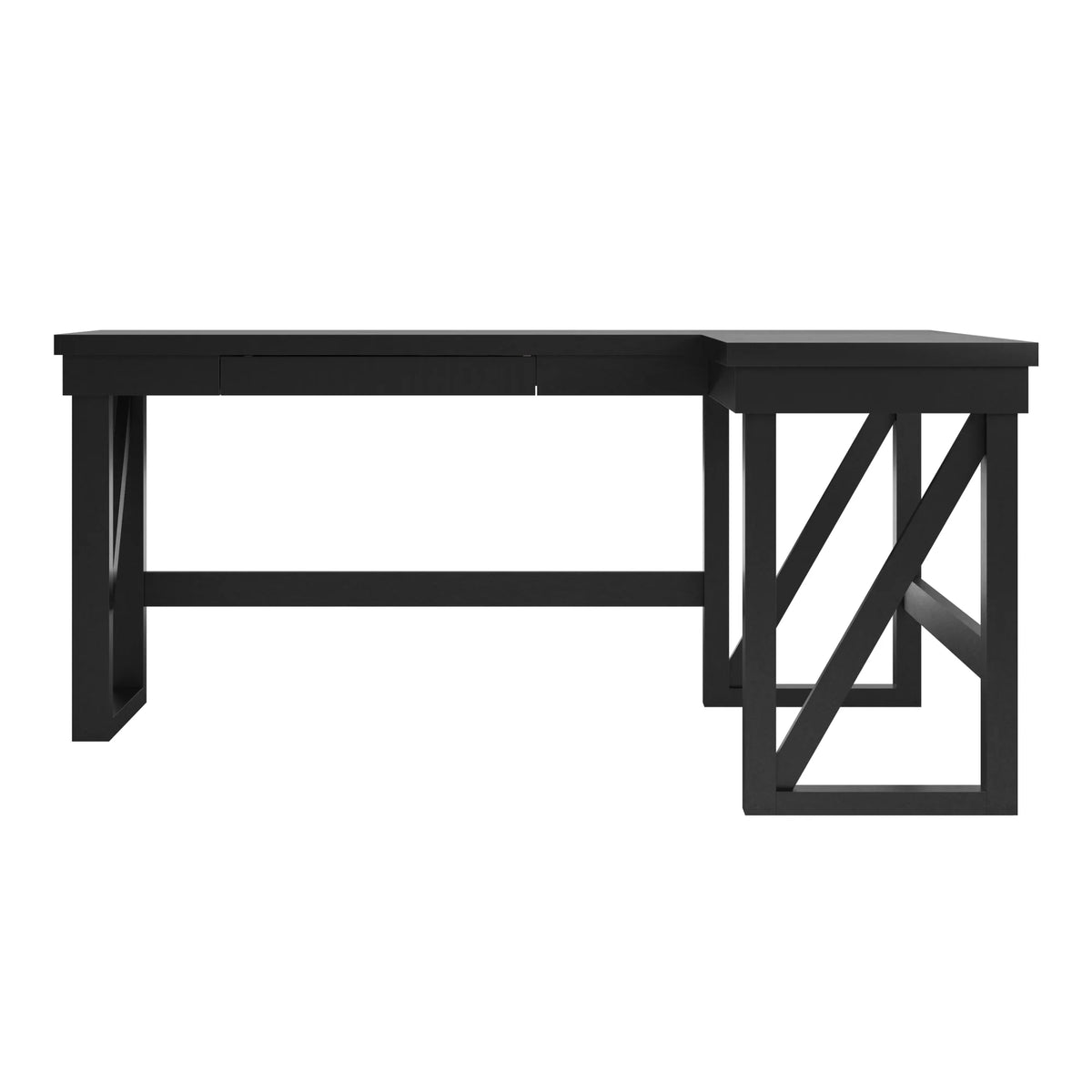 Black Lift Top L Desk T620307