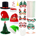 21 Pcs Christmas Photo Booth Props Kit S3812