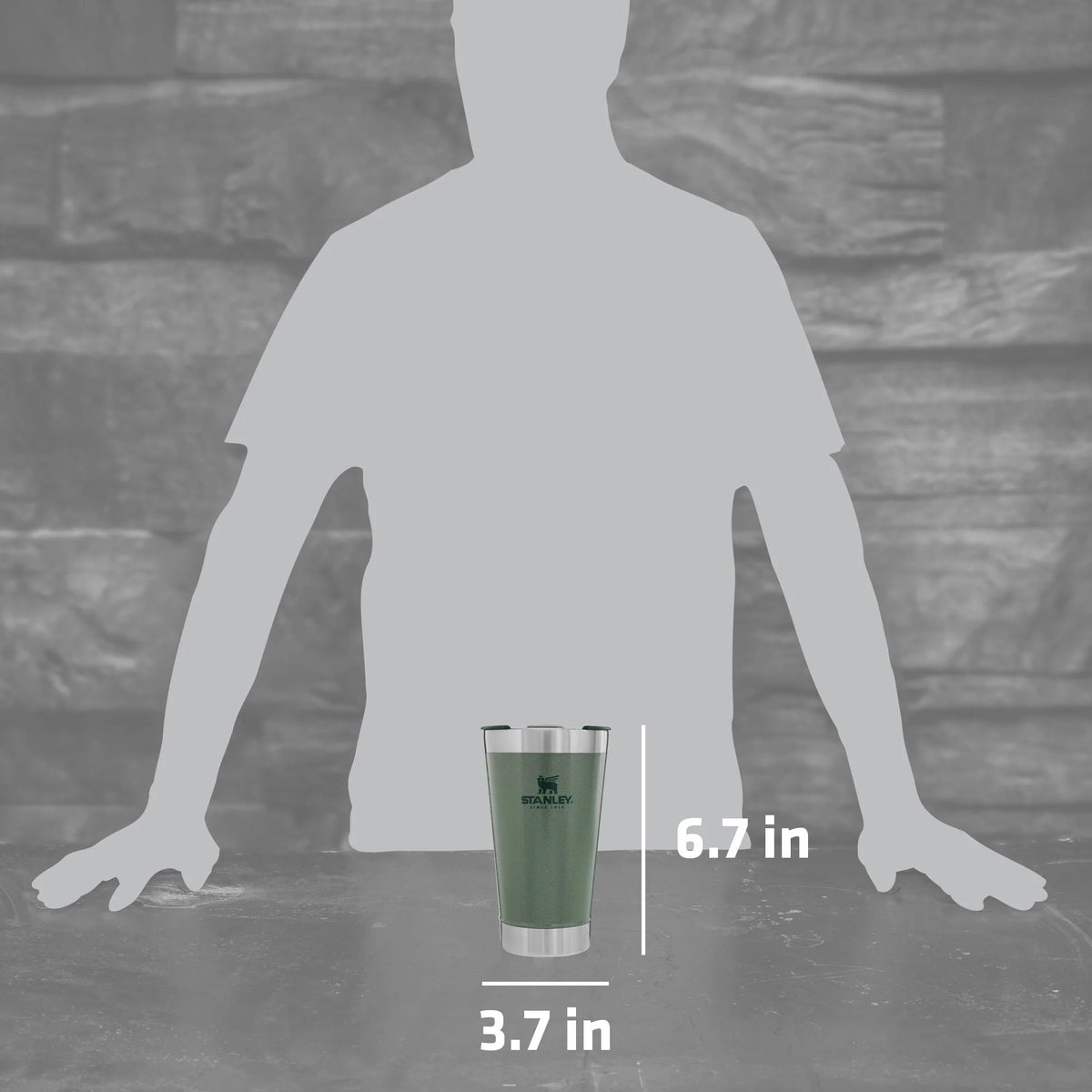 Stainless Steel Vacuum Insulated Beer Mug, 16 oz B31318