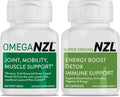 60 Softgels Green-Lipped Mussel Oil Softgels Plus 30 Capsules Super Greens X5814