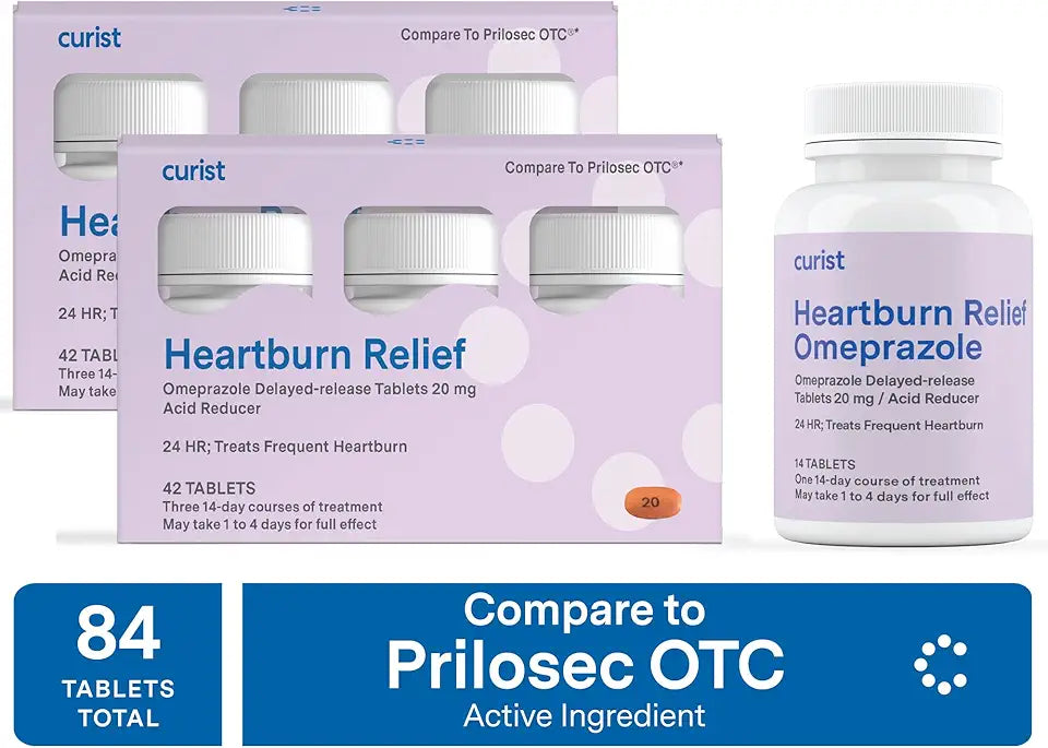 Omeprazole 20mg Delayed-Release Tablets 84 Count V314