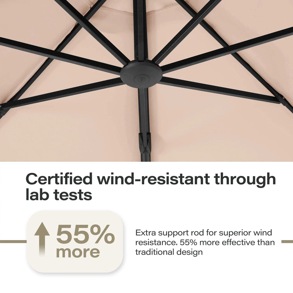 11FT Patio Umbrella with Base M2739