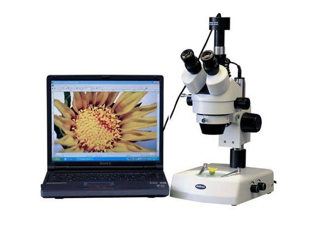 3.5X-90X Stereo Zoom Microscope with Dual Halogen Lights and 3MP Camera O920702