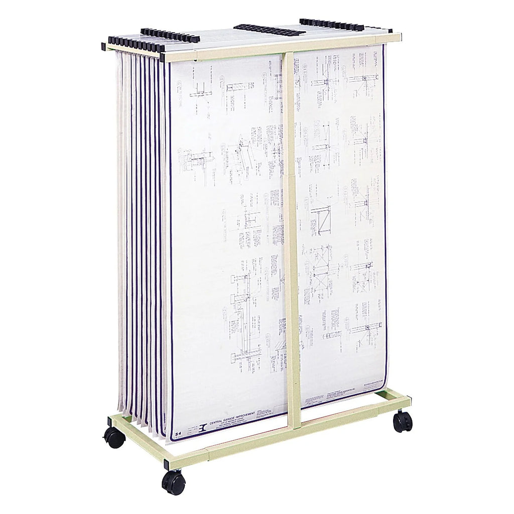 Mobile Vertical Metal File Stand K50223