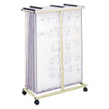 Mobile Vertical Metal File Stand K50223