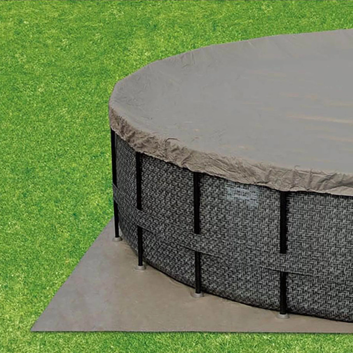 20ft x 48in Above Ground Frame Swimming Pool Set with Pump F202500