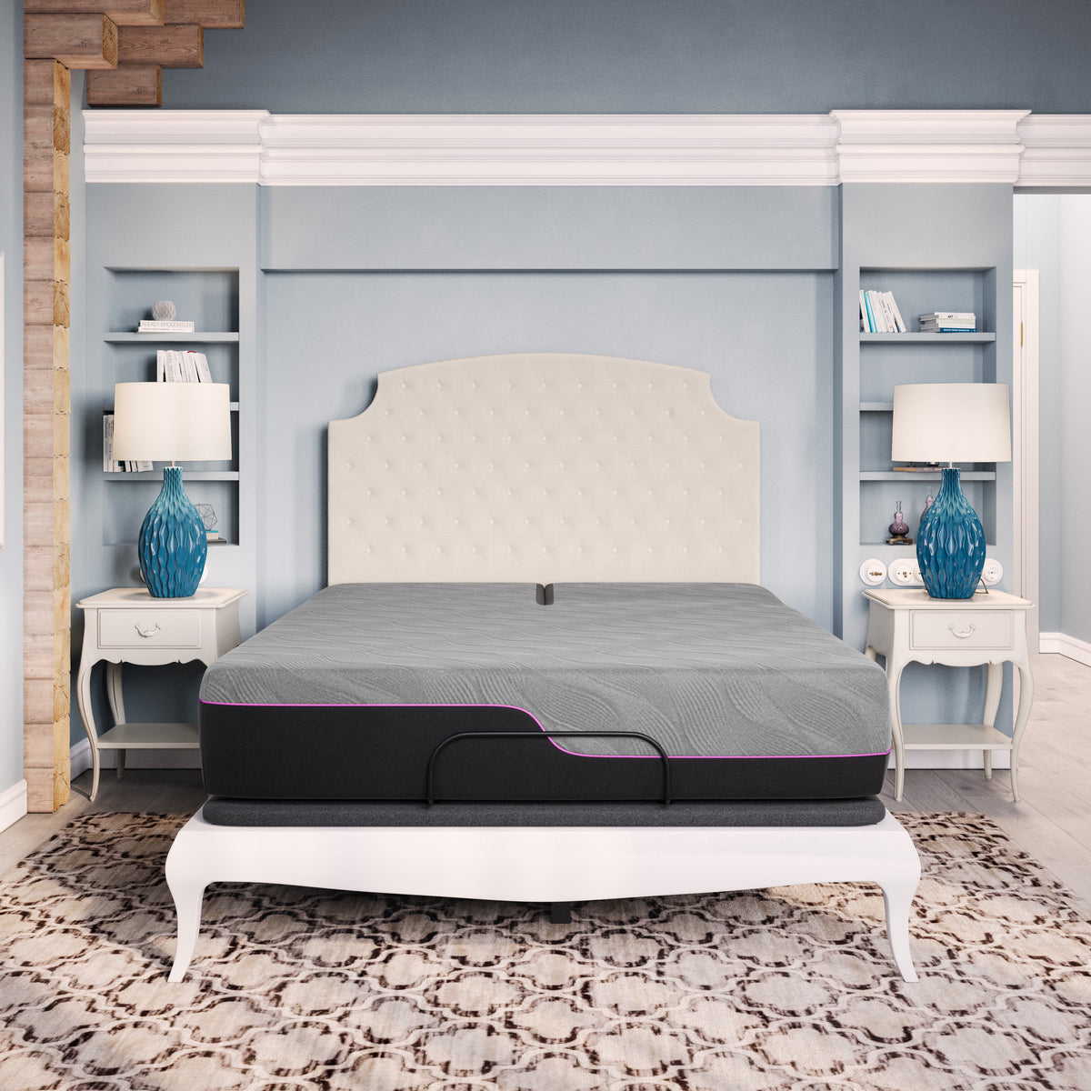 Queen Size Memory Foam Mattress and Adjustable Base P12674