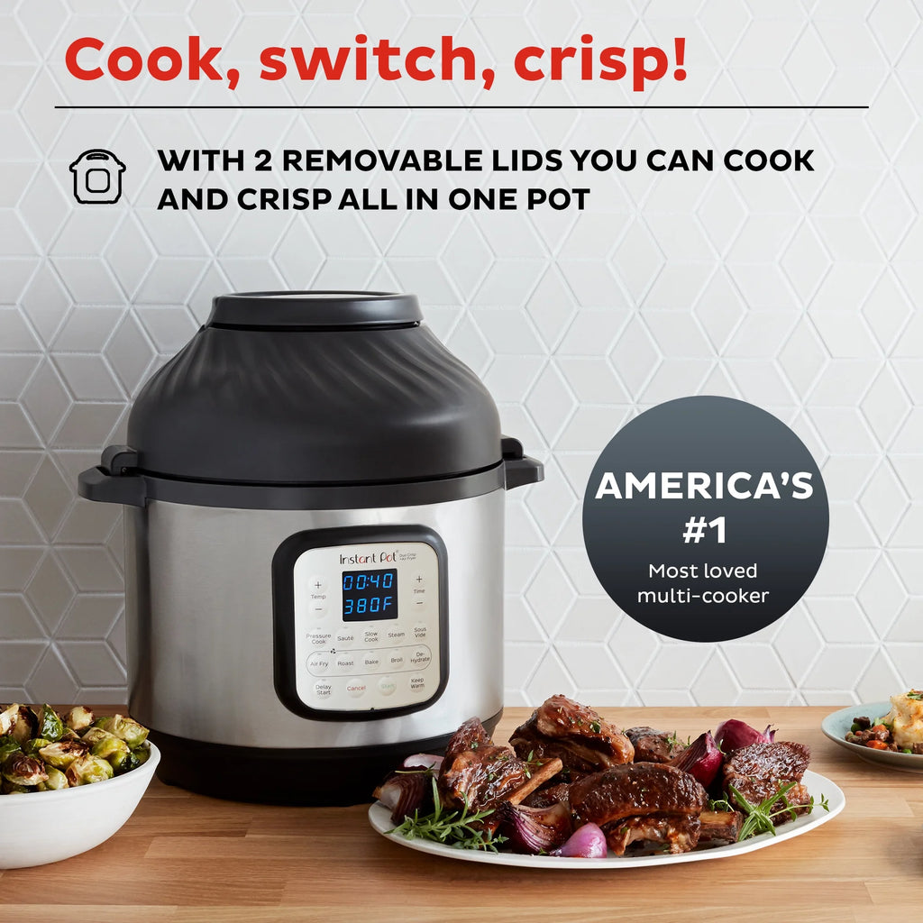 11-in-1 Air Fryer and Electric Pressure Cooker Combo, 8 Quart D4274