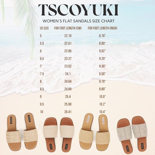Slides Sandals for Women Open Toe Slip On L185