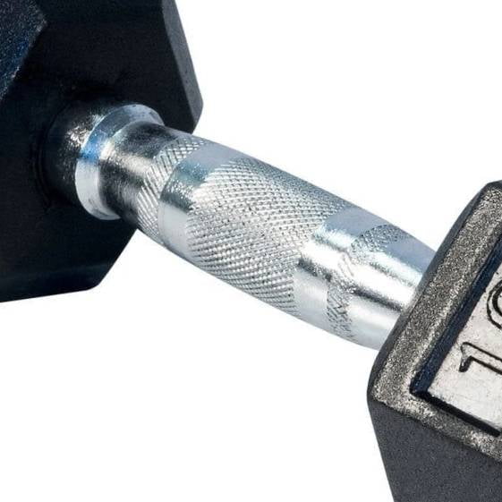 115 lbs Rubber Coated Hex Dumbbell Q6645
