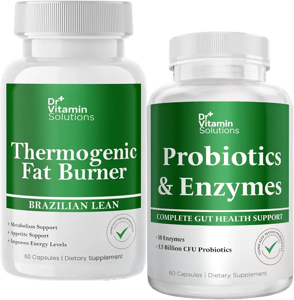 90 Caps Thermogenic Fat Burner & Probiotics Digestive Enzymes N914