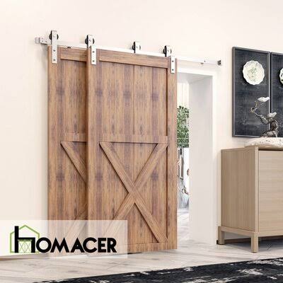 Double Door Barn Door Hardware Kit 192 in E350
