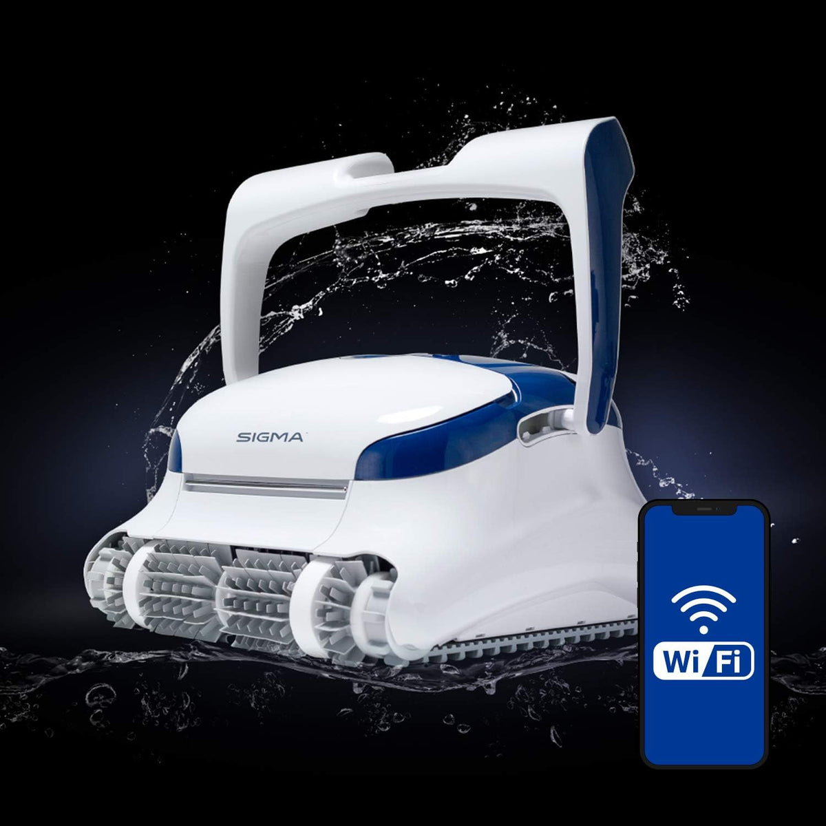 Robotic Pool Cleaner with Bluetooth and Top-Load Cartridge Filters B74981