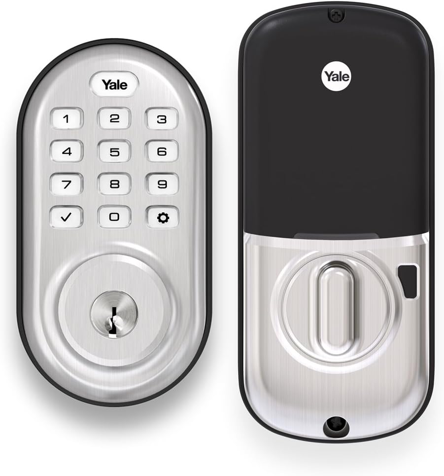 Push Button Deadbolt in Satin Nickel P5490