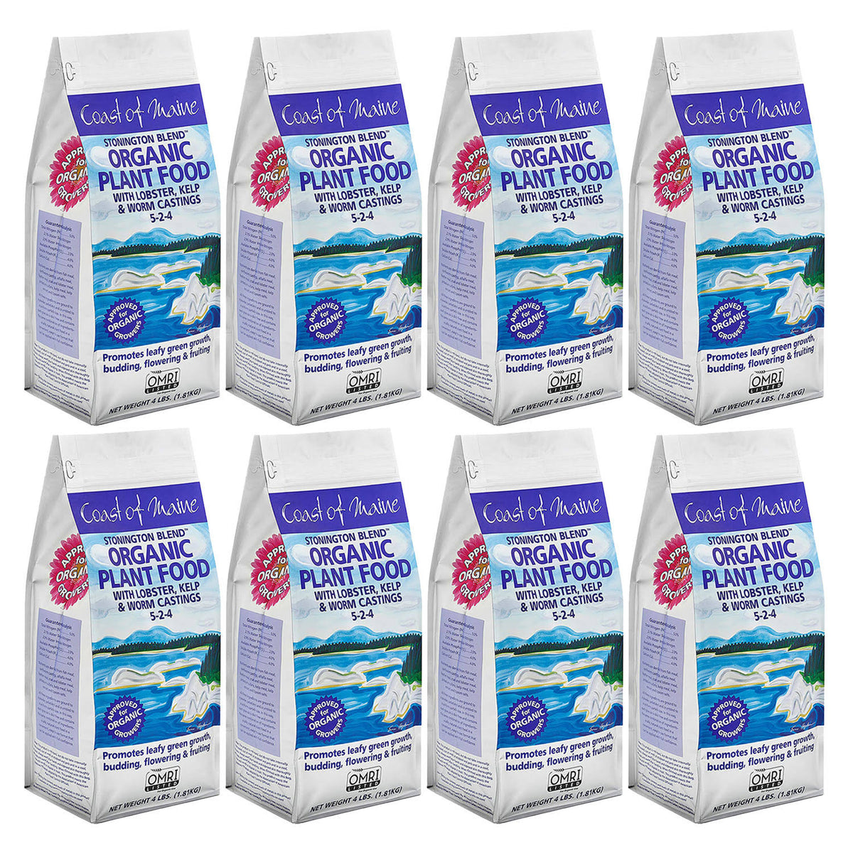 Organic Plant Food 4 Pound Bag 8 Pack V61599