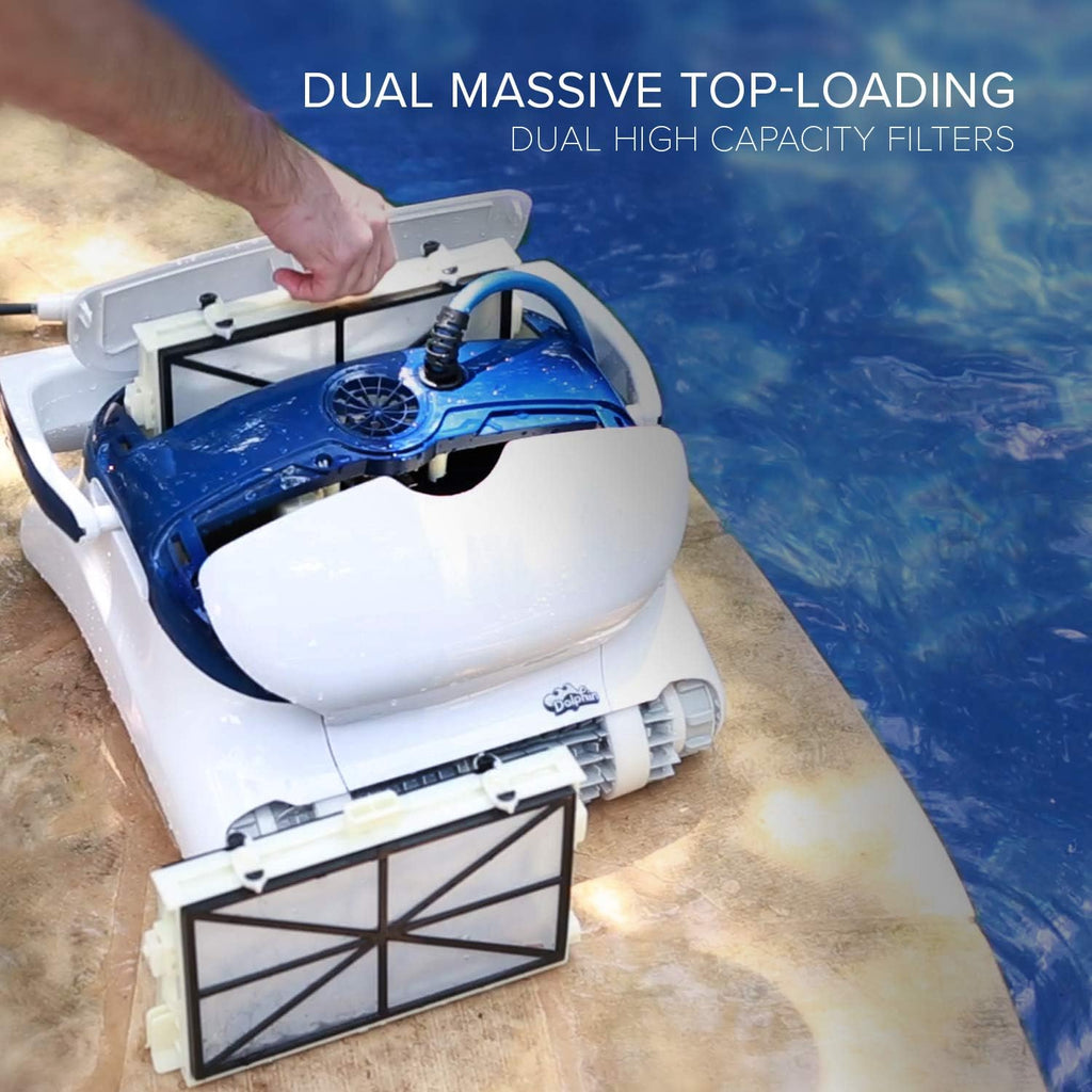 Robotic Pool Cleaner with Bluetooth and Top-Load Cartridge Filters B74981