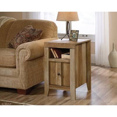 Craftsman Oak End Table with Storage C5300