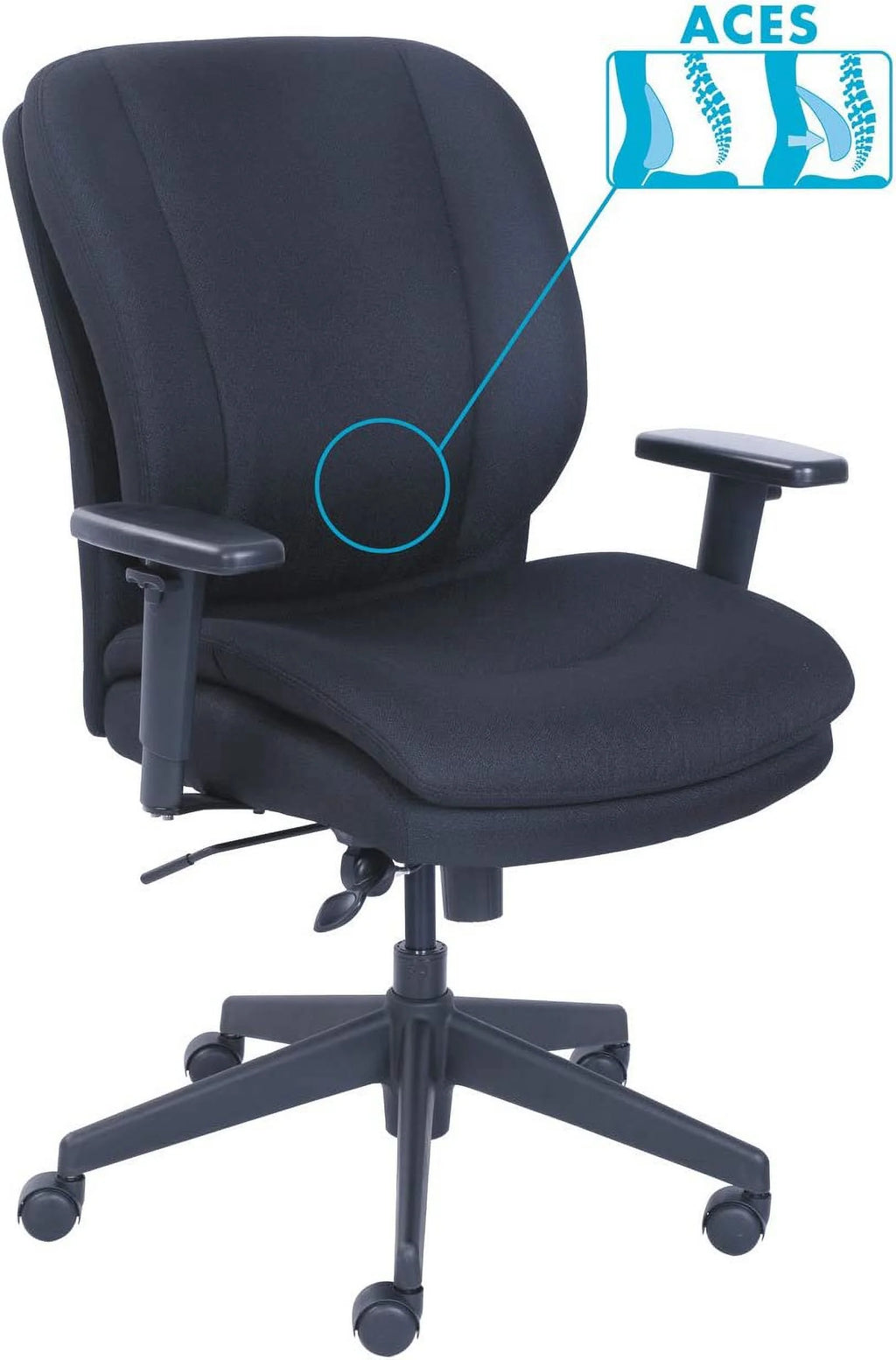 Black Ergonomic Task Chair X362507