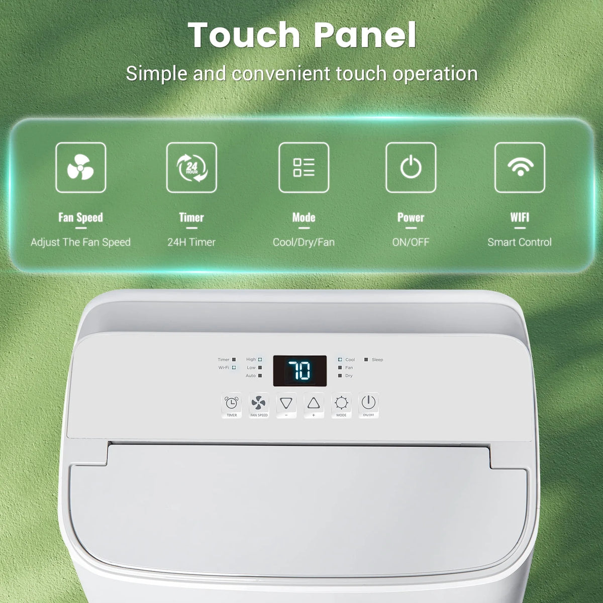 White Portable Air Conditioner, Dehumidifier, Fan R765405