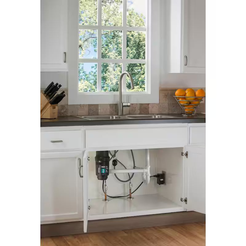 1/2 HP Continuous Feed Garbage Disposal with Power Cord (2-Pack) A8365