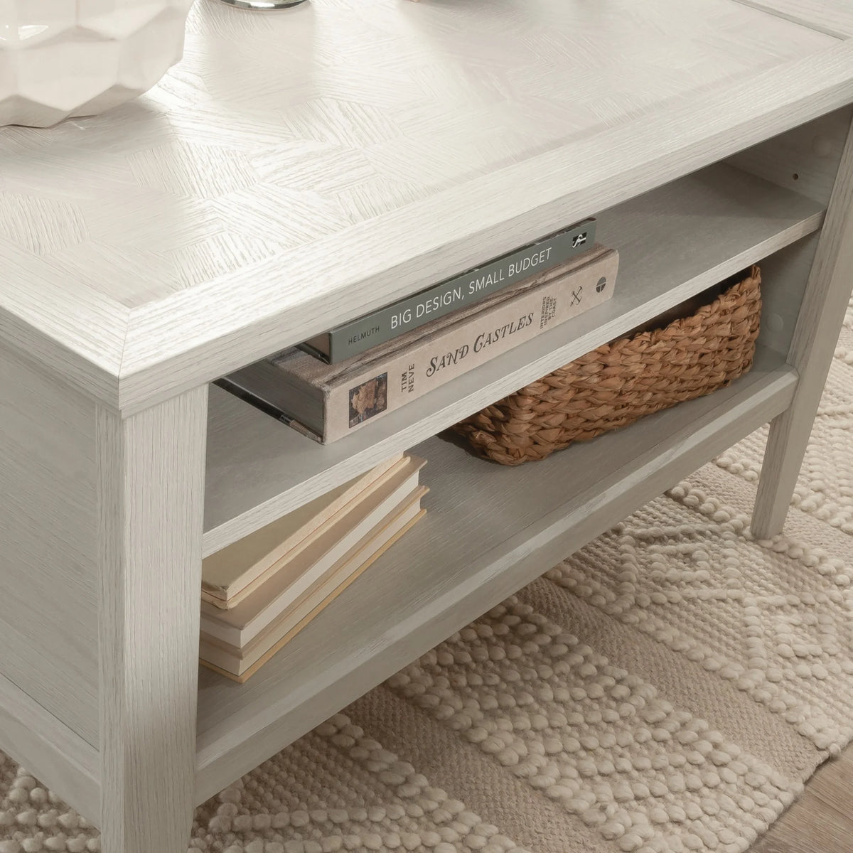 Engineered Wood and Metal Coffee Table F5842