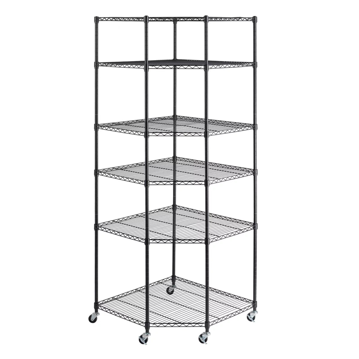 6 Tire Heavy Duty Steel Garage Storage Rack with Wheels Q785109