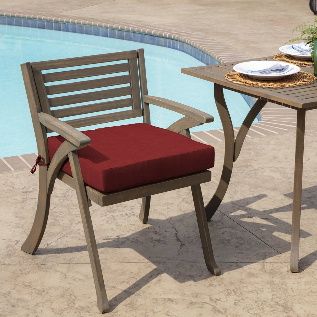 Ruby Red Outdoor Seat Cushion 21 x 21 S230