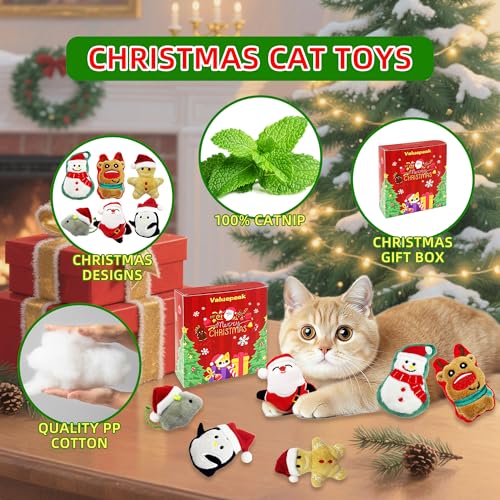 6 Pack Plush Catnip Cat Toys with Gift Box T480783