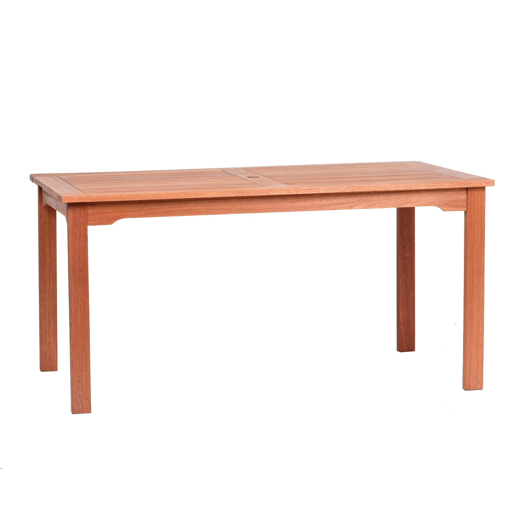 Solid Wood Rectangular Patio Dining Set Y860167
