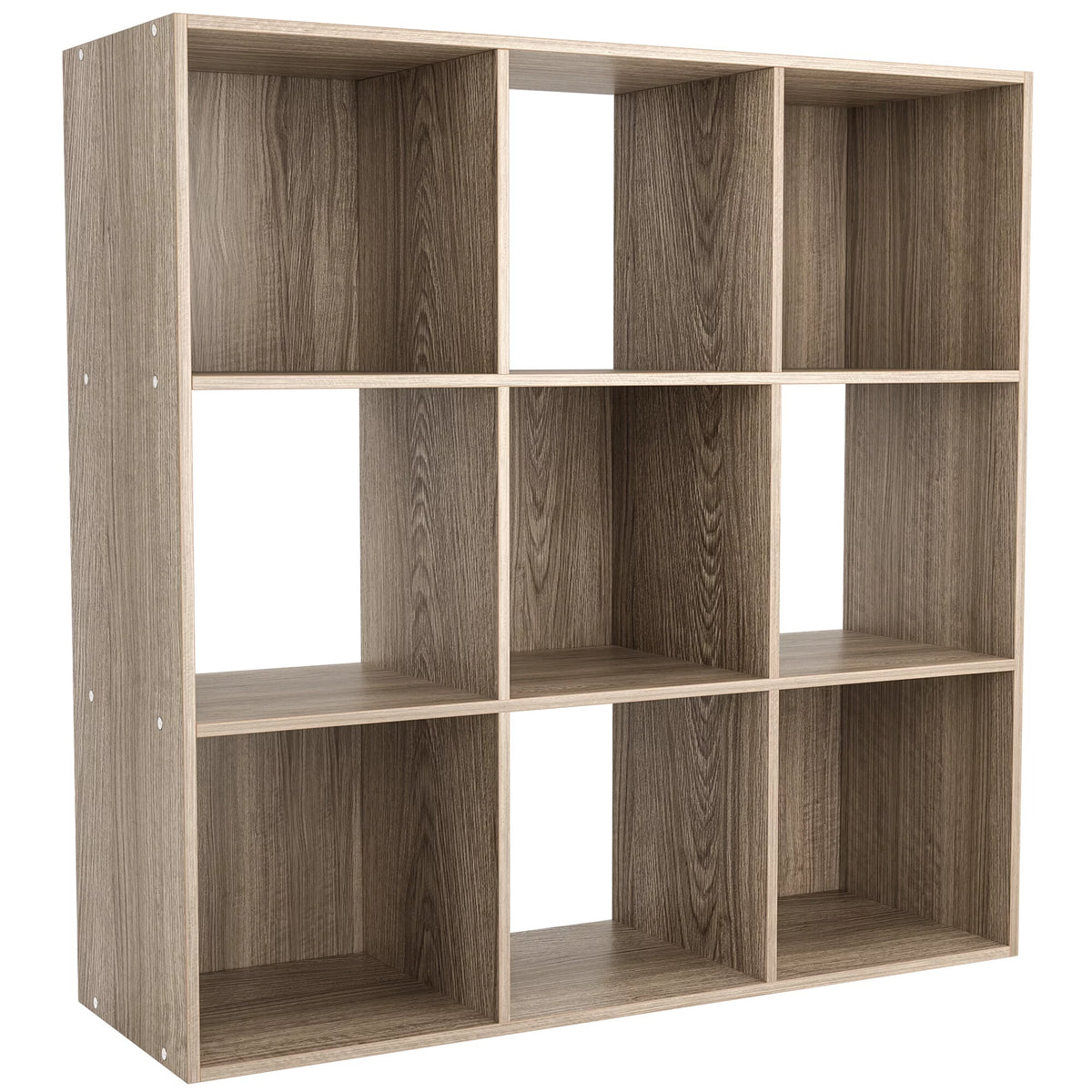 9 Cube 3 Tier MDF Bookshelf Brown X253