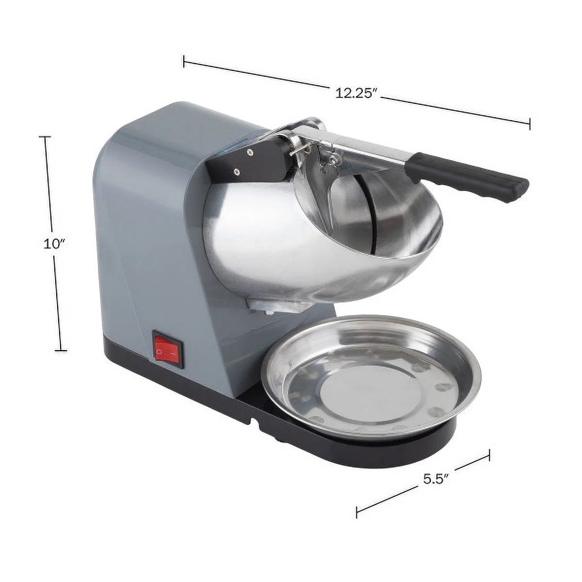 Snow Cone Machine Ice Shaver 170W Gray B48938