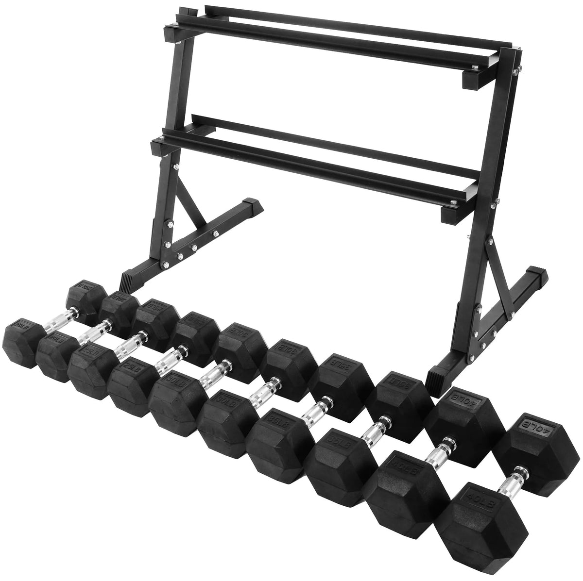 150 LB Dumbbell Set with A-Frame Rack F96077