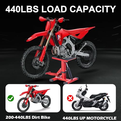 Adjustable Motorcycle Lift Stand with 450Lbs Capacity F728148