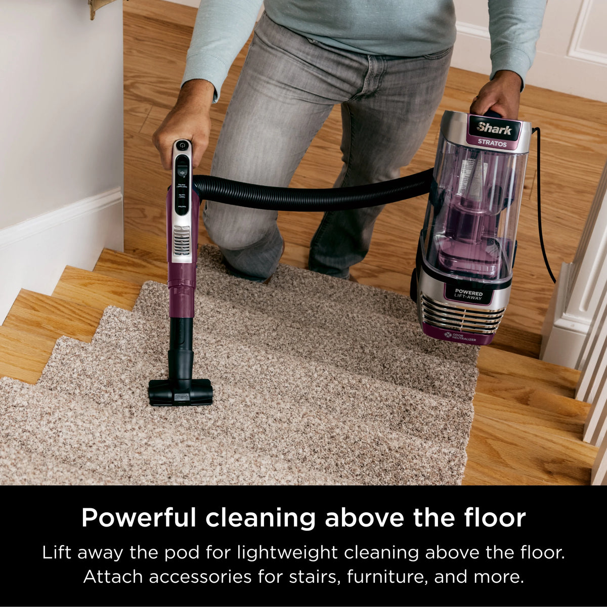 Upright Vacuum with Self-Cleaning Brushroll D225