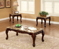 3 Piece Dark Oak Table Set F50606