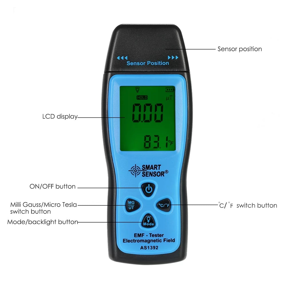 Handheld Digital LCD EMF Tester U861661
