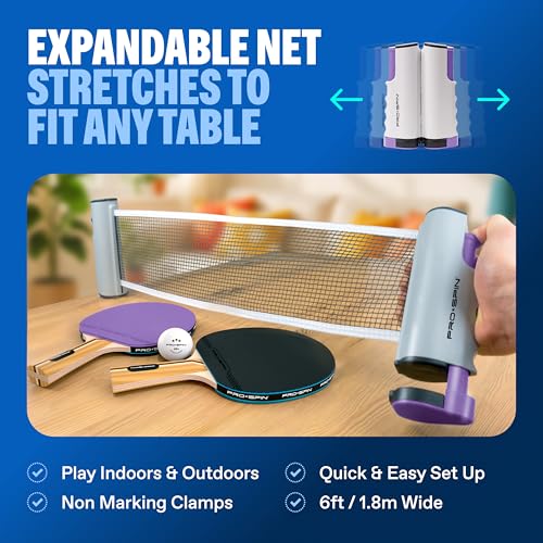 Portable Ping Pong Set with Retractable Net P290