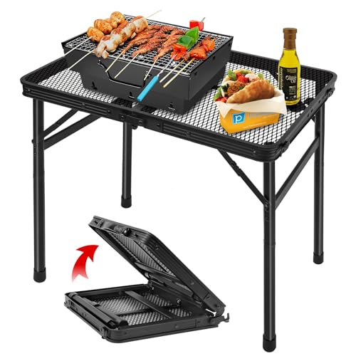 2.5 FT Mesh Metal Folding Picnic Table F2261