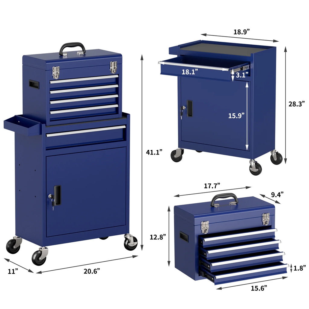 5 Drawer Mechanic Tool Chest with Wheels Rolling Tool Box Cabinet G22672