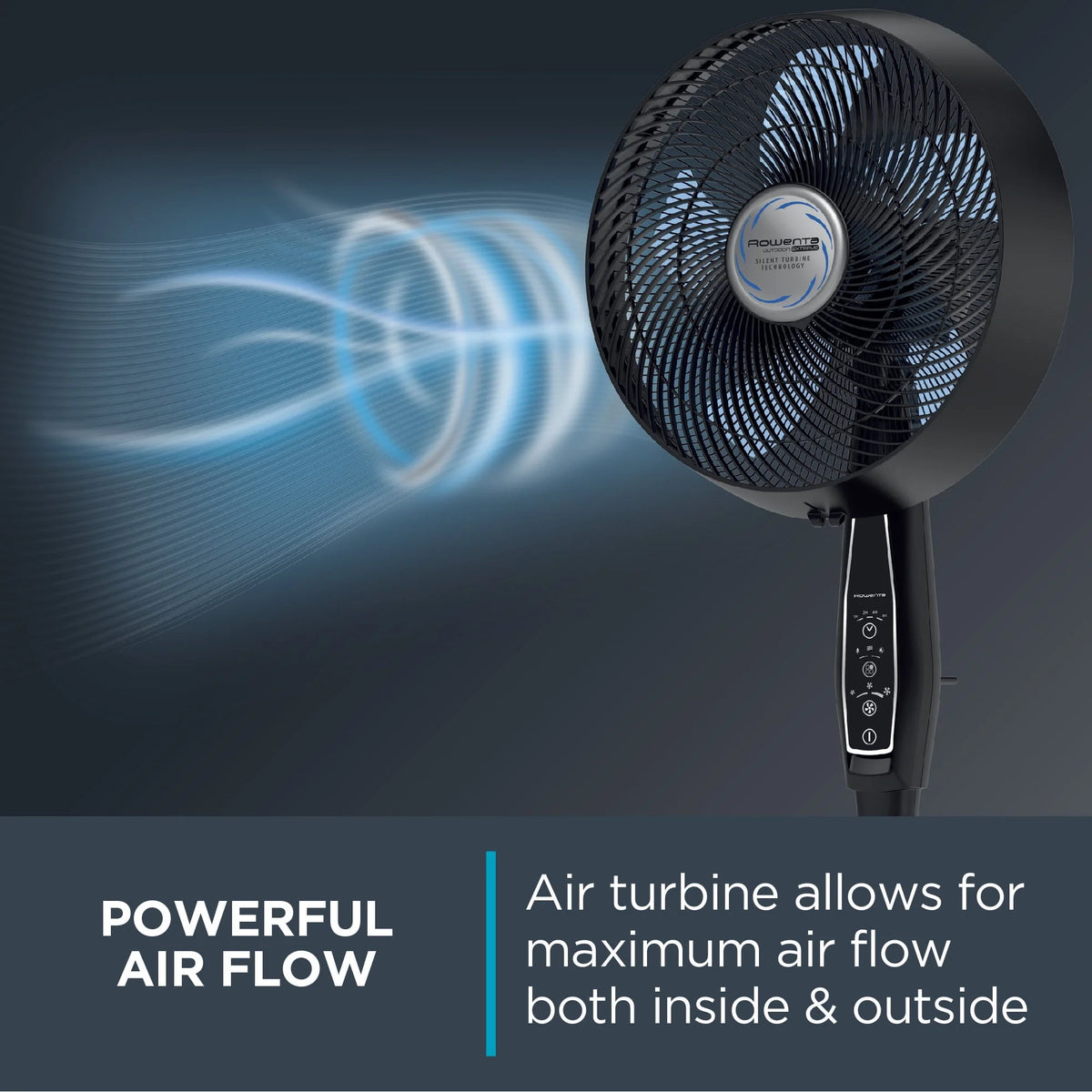 Portable Weather Resistant Black Fan D4367