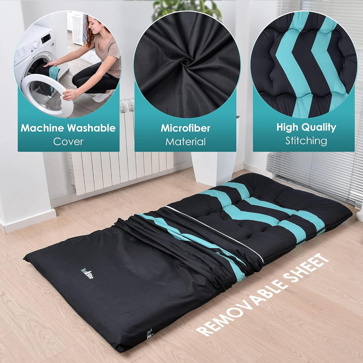 Foldable Japanese Futon Mattress Twin Size V78343