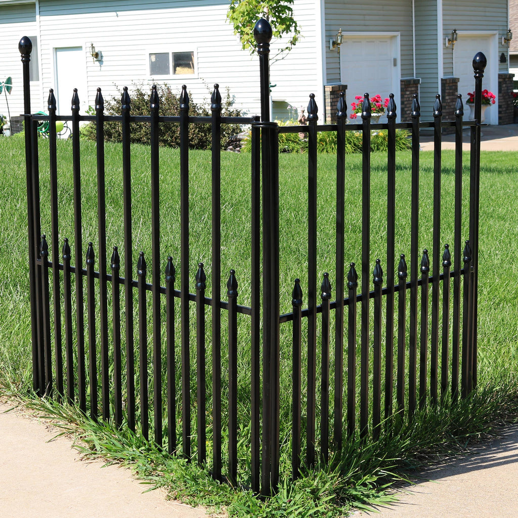 Black Iron Garden Border Fence W5323