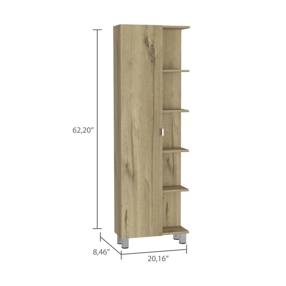 Light Oak Single Door Cabinet S506795