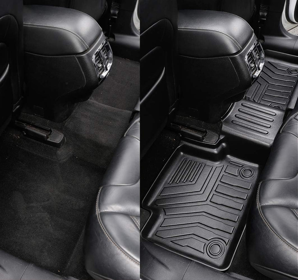 Custom Fit TPV 3D Car Floor Liners 1st & 2nd Row Full Set I602471