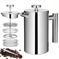 600ml Double-Wall Insulated Stainless Steel French Press B475592