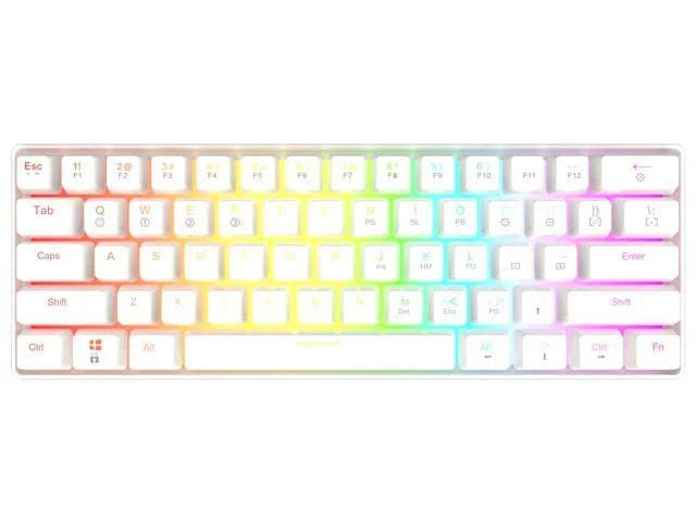 61 Keys Multi Color RGB LED Backlit Wired Mechanical Gaming Keyboard O927061
