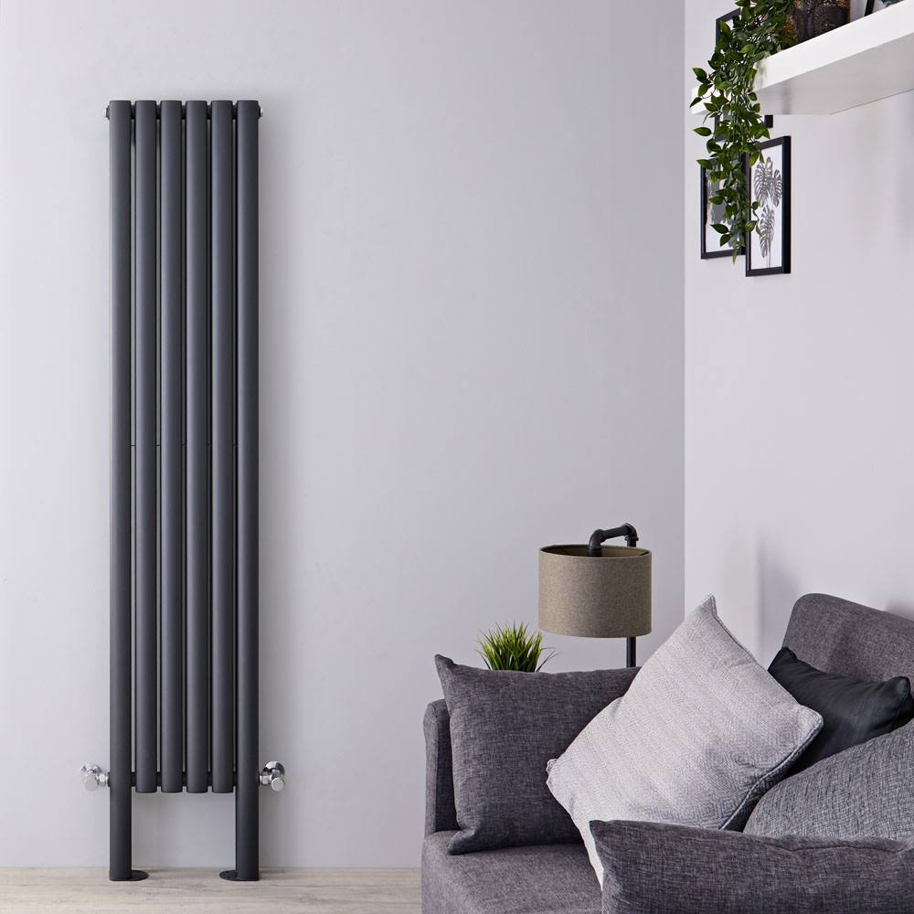Anthracite Vertical Radiator with Feet V151