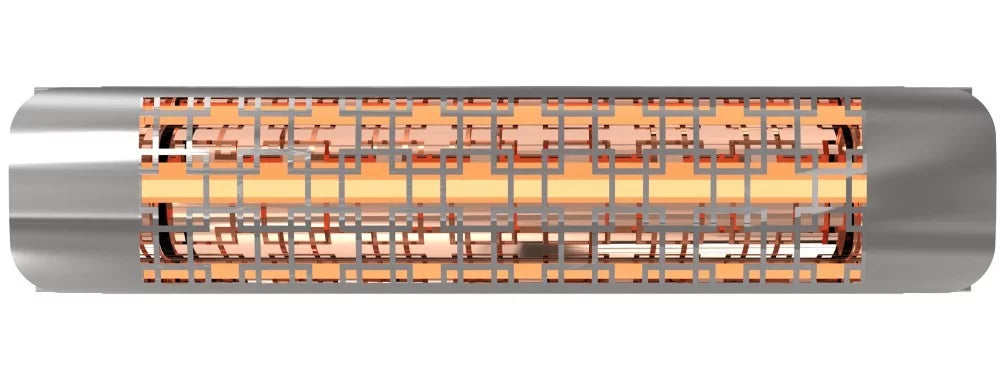 1500 Watt Plug-In Electric Infrared Heater Stainless Steel D459