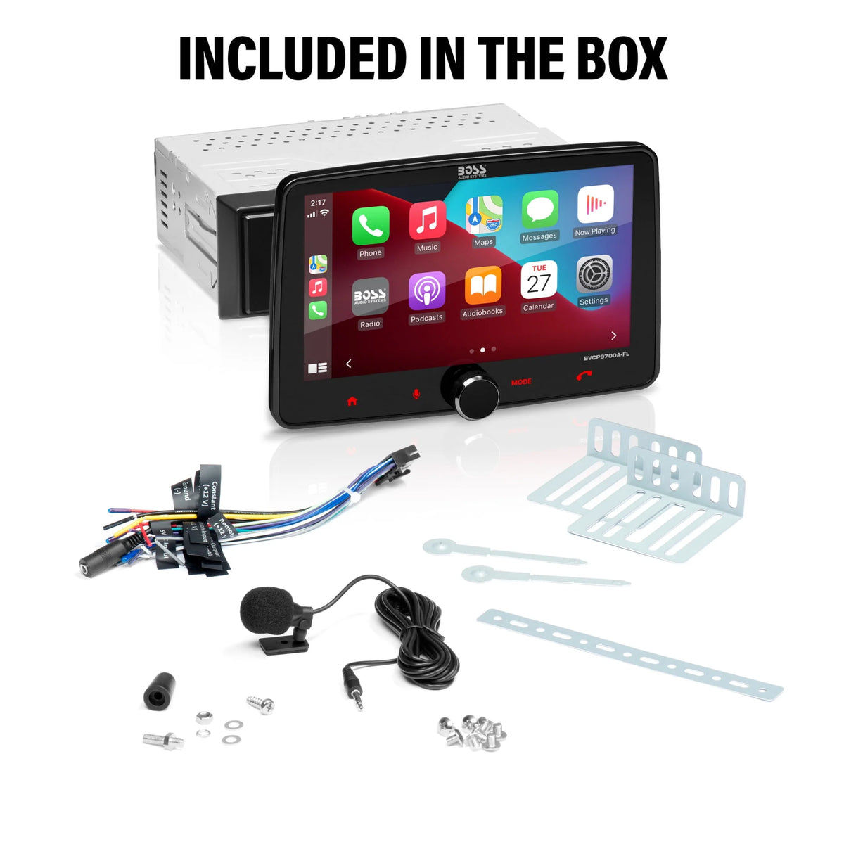 Single Din 7 Inch Touchscreen Car Stereo with Apple CarPlay Android Auto Bluetooth A28603